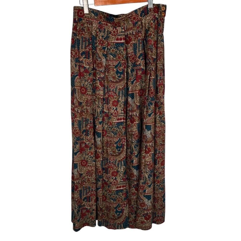 Vintage Pendleton Country Sophisticates Floral Skirt Womens 4 Cottage‎ Prairie